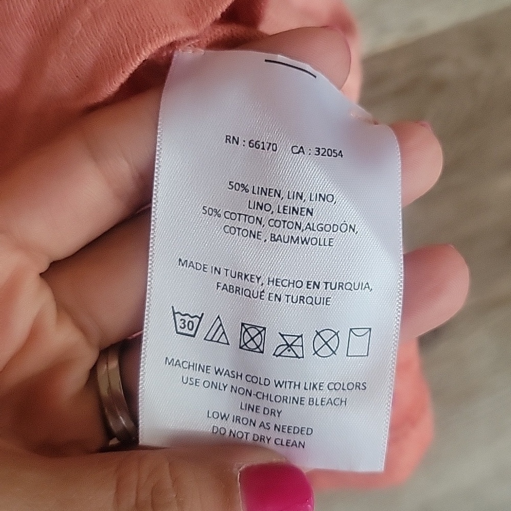 Akemi + Kin Anthropologie XSmall Orange Linen Blend Tank - Picture 4 of 5